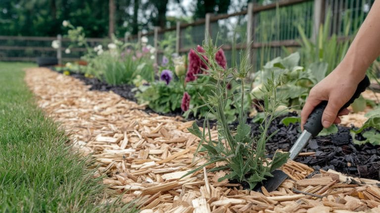 how to get rid of weeds in mulch