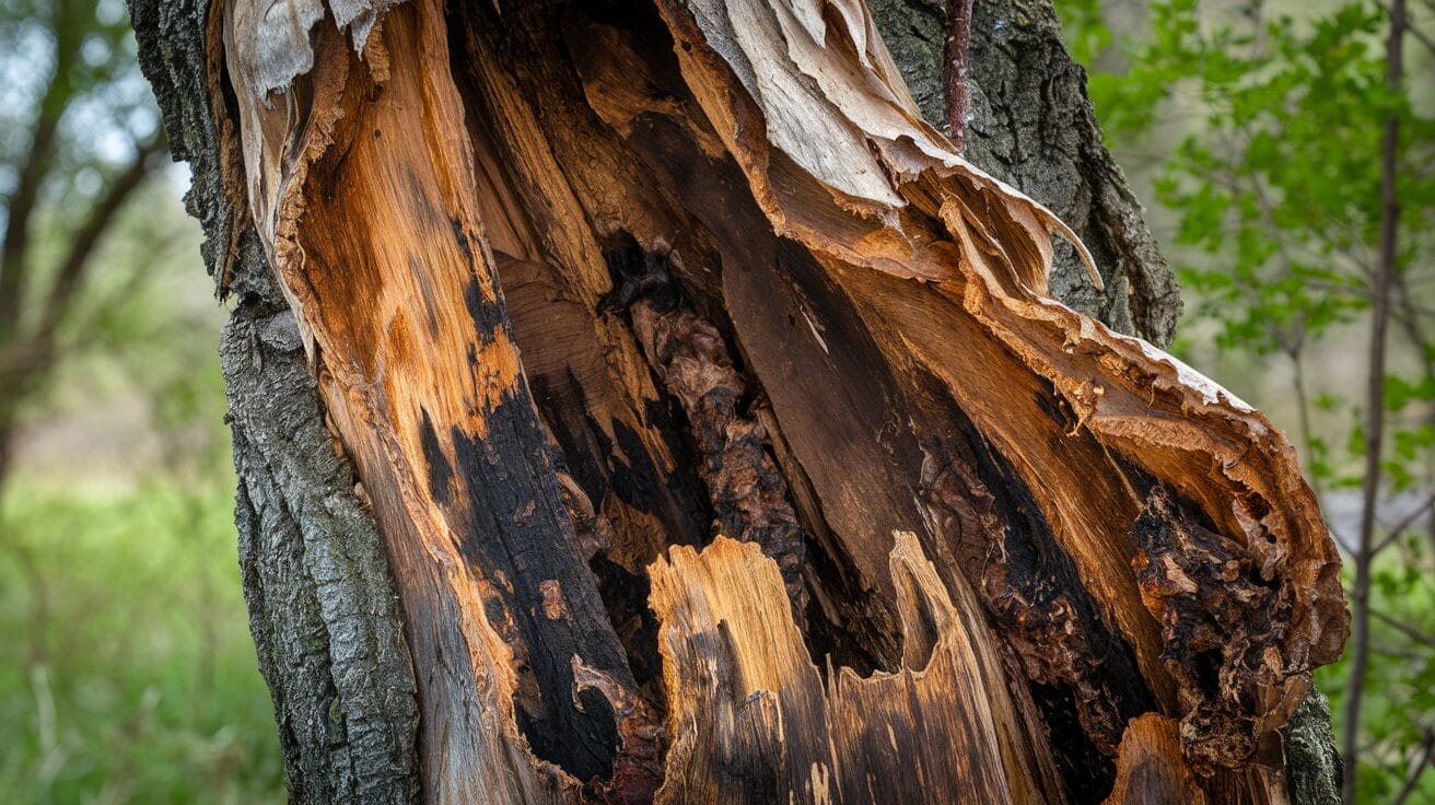 crack hollows missing bark